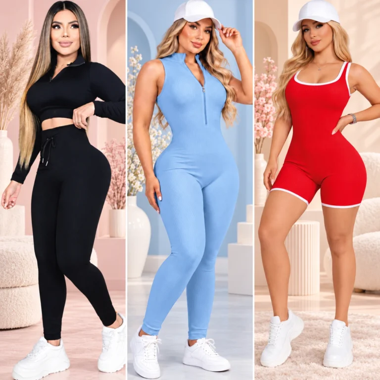Tríptico pastel de moda femenina